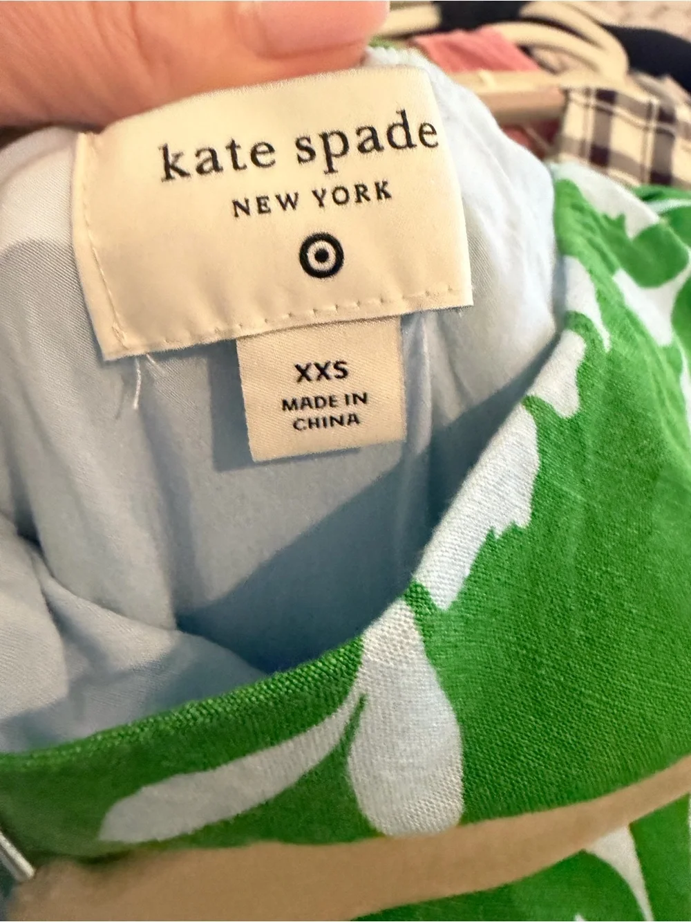 kate spade Green and Light Blue Floral Midi Skirt
